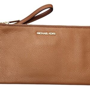Michel Kors Travel Pebbled Leather Large Wristlet